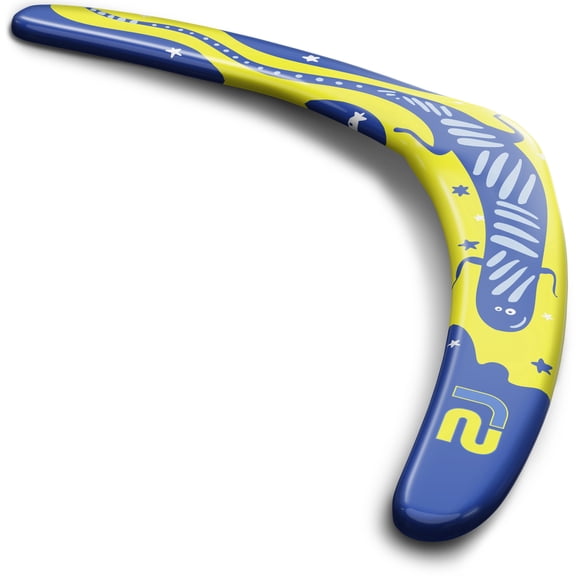 Soft Traditional Boomerang - Easy to Throw EVA Foam That Floats - Blue Lizard YouthBoomerang - Outdoor Beach Pool and Backyard Gift - Refresh Sports