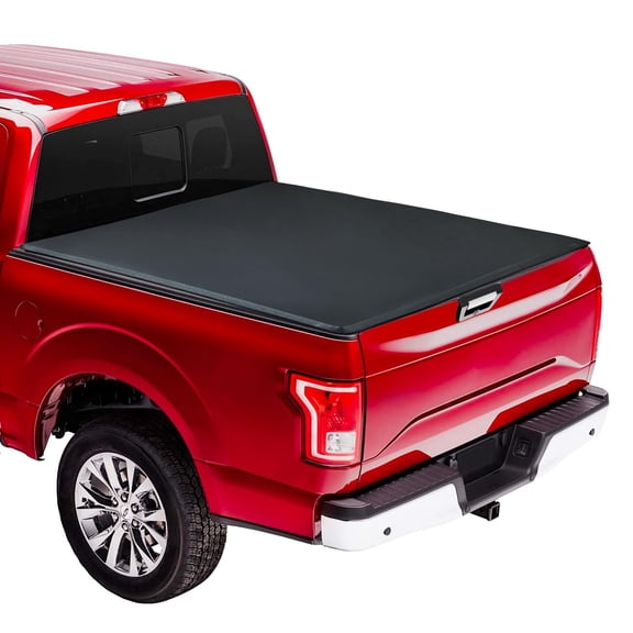 Soft Trifold Bed Cover Compatible with 2015-2023 F150 Supercrew Single Cab,6.5FT/6.8FT Truck Tonneau Covers for F150 2015-2023,Pickup Truck Bed Cover for Protect Truck Bed