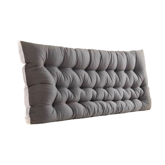 Soft Tufted Bed Headboard Pillow Large Rectangular Backrest Support with Detachable Washable Cover for Dorm Bed Kids Bed Sofa (39.37x19.69 Inch)