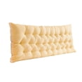 thumbnail image 1 of Soft Tufted Bed Headboard Pillow Large Rectangular Backrest Support with Detachable Washable Cover for Dorm Bed Kids Bed Sofa (39.37x19.69 Inch), 1 of 8