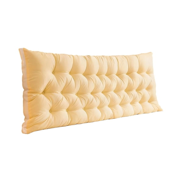 Soft Tufted Bed Headboard Pillow Large Rectangular Backrest Support with Detachable Washable Cover for Dorm Bed Kids Bed Sofa (39.37x19.69 Inch)