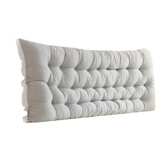 Soft Tufted Bed Headboard Pillow Large Rectangular Backrest Support with Detachable Washable Cover for Dorm Bed Kids Bed Sofa (39.37x19.69 Inch)