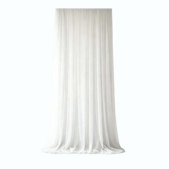 Soft Tulle Drape Curtain Event Photography Backdrop Arch Stair Seating Frame Decor Contemporary Home Styling White