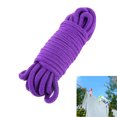 thumbnail image 1 of Soft Tying Rope,Tutuviw Silky Feel Nylon Twisted Braided Rope for Crafts,Multi-Purpose Washable Strong Rope,Multifunctional Soft Cotton Rope for Camping,Braided Ropes,32 feet Long, Purple, 1 of 8