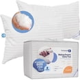 thumbnail image 1 of Continental Bedding Hungarian White Goose Down Firm Hotel Bed Pillow 100% Cotton Shell with 700 Fill Power -Firm, Standard Size, Set of 2, 20x26 Inch, 1 of 7