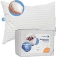 thumbnail image 1 of Continental Bedding Hungarian White Goose Down Soft Hotel Bed Pillow 100% Cotton Shell with 700 Fill Power -Soft,  Queen Size, Pack of 1, 20x30 Inch, 1 of 7