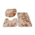 thumbnail image 1 of Soft Ultra-Fine Fiber Bathroom Carpet, Slip Bathroom Mat Plush Bathroom Toilet Seat Cover, Absorbent Bathroom Mat, Machine Washable, Absorbs Water Without Any Odor Bathroom Rugs (3Pcs, Camel), 1 of 4