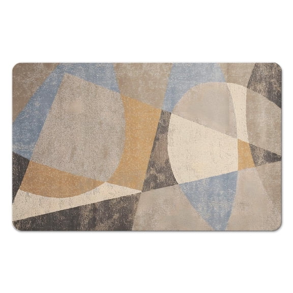 Soft, Ultra-Thin Boho Small Rug - Non-Slip & Washable Kitchen Mat - Modern Geometric Bohemia Entryway Indoor Door Mat, Perfect for Bathroom, Bedroom, Office, 20x32 inch
