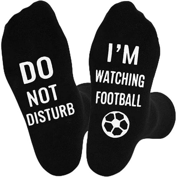 Soft Unisex Cotton Socks Do Not Disturb Football Funny Novelty Socks Great Christmas Gift for Men Women Game Lovers