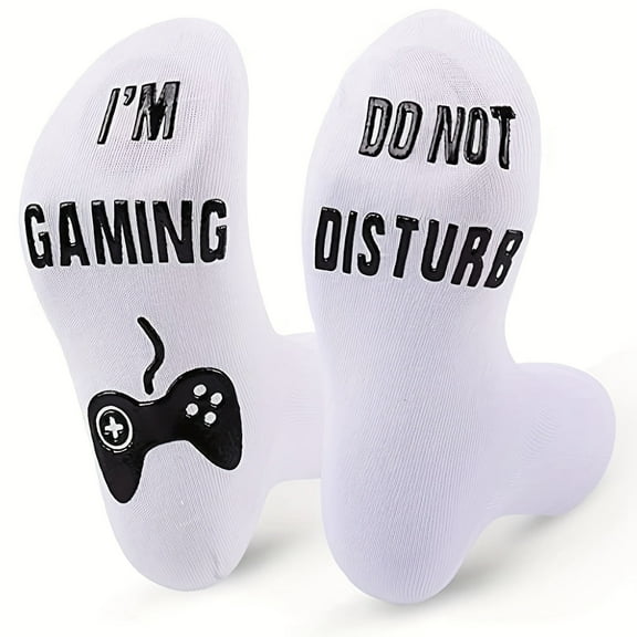 Soft Unisex Cotton Socks Do Not Disturb Funny Novelty Socks Great Christmas Gift for Men Women Game Lovers
