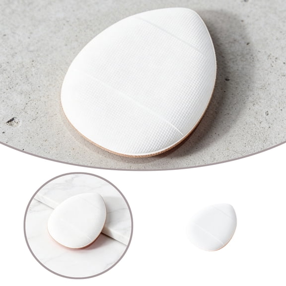 Soft Velour Teardrop Makeup Puff Reusable Washable Precision Tip for Eye Nose Foundation Concealer Portable Daily Travel Beauty Applicator