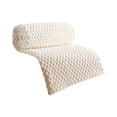 thumbnail image 1 of Soft Velvet Blanket for Bed Couch and Nap Cozy Thick Flannel Throw All Season Comfort and Warmth 70x100cm For Room Use, 100 cm×70 cm,Cream, 1 of 8
