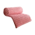 thumbnail image 1 of Soft Velvet Blanket for Bed Couch and Nap Cozy Thick Flannel Throw All Season Comfort and Warmth 70x100cm For Room Use, 100 cm×70 cm, Light Pink, 1 of 8