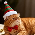 thumbnail image 1 of Soft Velvet Cat Santa Hats (20g, 10x5x2cm), Adjustable Elastic Band Hat Suitable For Large & Small Cats, Holiday Pet Headwear For Photo & Parties, 1 of 7