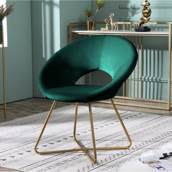 Soft Velvet Decor Chair | Sturdy Frame & Comfortable Seating | Kitchen Nook