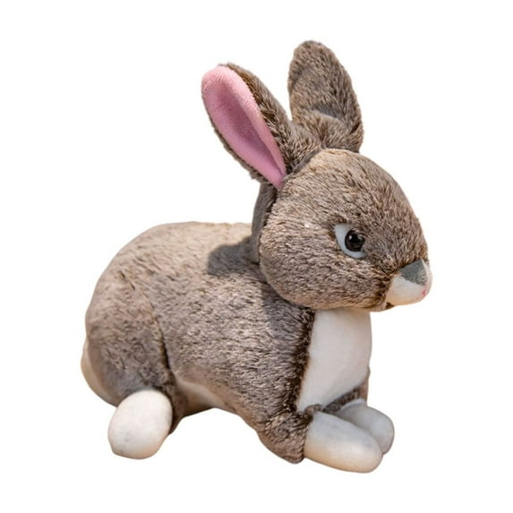 Soft Velvet Fabric Stuffed Bunny Rabbit Doll, Large Ears Cute Plush Toy for Children, Easter Gift and Festive Ambiance Decoration