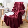 thumbnail image 1 of Soft Velvet Flannel Throw Blanket | Checkered Pattern All-Season Couch & Bed Blanket | Lightweight Comfy Decorative Blanket for Sofa, Travel & Camping, 1 of 6