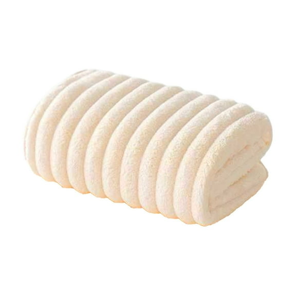 Soft Velvet Hand Towel, 13in (Beige) - Multipurpose Cleaning Cloth for Kitchen, Bathroom, Hotel