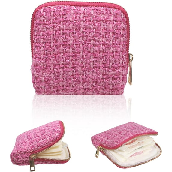 Soft Velvet Organizer Pouch for Bangle, 4.5In Travel Jewelry Case Organizer with Zipper, Anti-Scratch Portable Storage for Bracelets Large Earrings