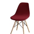 thumbnail image 1 of Soft Velvet Shell Chair Cover Solid Color Elastic Bar Chair Slipcover Armless Washable Chair Seat Cover For Hotel, 1 of 7