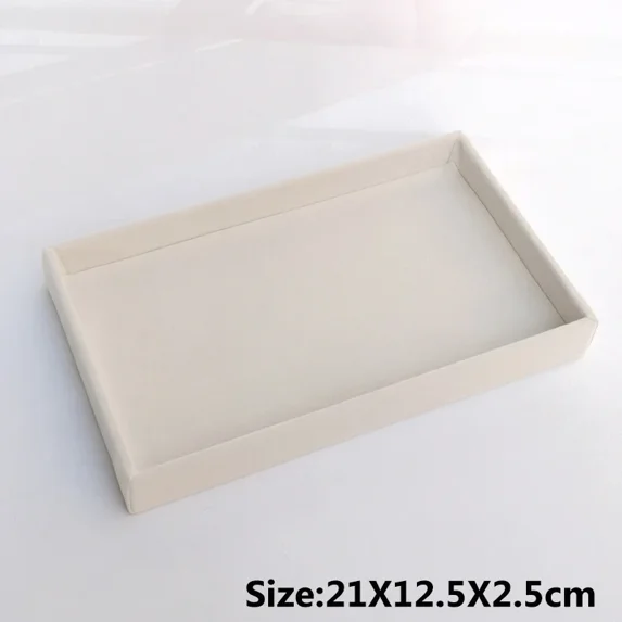 Soft Velvet Stackable Jewelry Tray Case Jewelry Display Storage Box Portable Ring Earrings Necklace Organizer Box Jewelry Holder Style 06