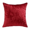 thumbnail image 1 of Soft Velvet Throw Pillow Cover 18x18 inches, Decorative Cushion Case for Sofa Bed Living Room, Plush Pillow Sham for Home Decor(Red), 1 of 2