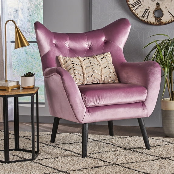 Soft Velvet - Wingback Accent - Patio - Enjoyable Sitting