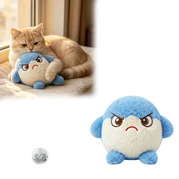 Soft Vibrating Plush Interactive Pet Toy Assorted Animal Shapes Chew Doll For Kitten Small Puppy Indoor Boredom Relief Daily Training Play Accessory