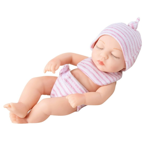Soft Vinyl Poseable Collectible Doll 7.09 Inch Realistic Sleeping Figure, Art Display Model and Photography Companion Prop