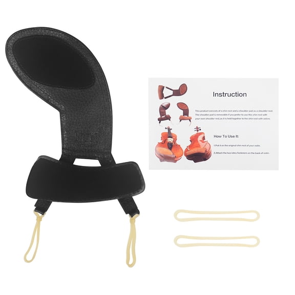 Soft Violin Chin Rest & Shoulder Pad Sheepskin Cheek Rest Pad Chin Pad Protector Musical Instruments Replacement Parts