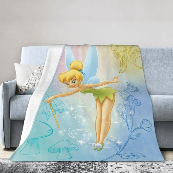 Soft Warm Blanket Tinker Bell Blanket Thermal Flannel Blankets All Season for Couch and Bed for Kids Teenager Adult 30"x40"
