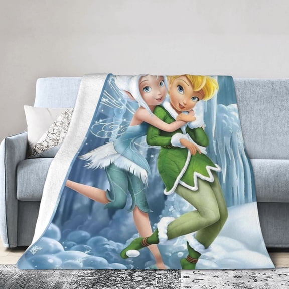 Soft Warm Blanket Tinker Bell Blanket Thermal Flannel Blankets All Season for Couch and Bed for Kids Teenager Adult 50"x60"