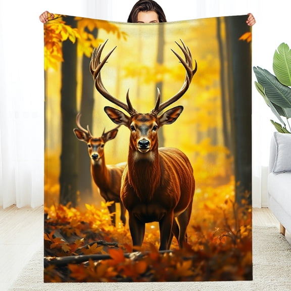 Soft and Warm Flannel Blanket, 129_x3  Blanket - All-Season Comfort Warm Multifunctional for Sofa, Travel, Camping, Bed, Chair, Multi-purpose Gift Blanket For All Season