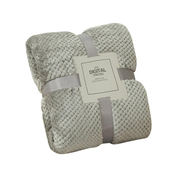 Soft Warm Fleece Blanket Throw | Double-Sided Reversible | Plush Microfiber for Sofa, Bed, or Travel | Machine Washable | 1 Blanket
