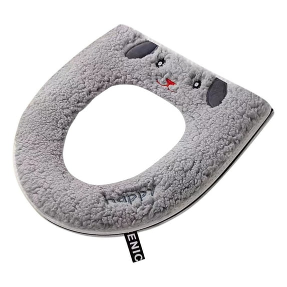 Soft Warm Foam Toilet Seat Cushion with Non-Slip Backing, Washable & Easy to Install, Comfortable & Cozy Toilet Cover for Homes, Dorms, and Rentals