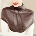 thumbnail image 1 of Soft & Warm High Neck Collar Women'S Knitted Turtleneck Dickey Collar Winter Half Blouse Pullover for Women, Blanket, 1 of 4