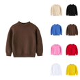 thumbnail image 1 of Soft Warm Knit Pullover Sweater for Boys & Girls – Cozy Cotton Cable Knit Turtleneck Long Sleeve Chunky Jumper, Casual Mid-Neck Top for Fall Winter Everyday Wear, 1 of 4
