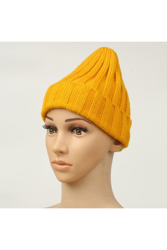 Soft Warm Knitted Winter Beanie for Men and Women Ski Cuffed Cap and Bomber Hat Style