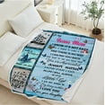 thumbnail image 1 of Soft Warm Mom Blanket - Birthday Gift Blanket for Mom Happy Mothers Day Throw Gift for Mother, Wife, Grandma from Daughter, 30"x40", 1 of 5