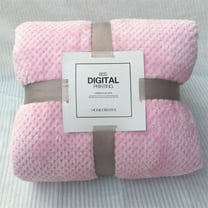 Soft Warm Plaid Fleece Bed Blanket Large Mesh Flannel Blankets Thick Breathable