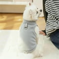 thumbnail image 1 of Soft Warm Solid Color Polar Fleece Pet Vest Winter Cold Weather Clothes Apparel for Small Medium Dogs Cats Puppy,Dog Sweater for small dog,Soft Fleece Vest with Leash Ring,Gray M, 1 of 5