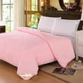 thumbnail image 1 of Soft & Warm Thickened Quilt | 1.5x2m (59x78.7in) | Polyester Comforter for Bed | Yellow, White, or Pink Color Options | All-Season Cozy Blanket, 1 of 6