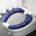 thumbnail image 1 of Soft and Warm Toilet Seat Cover, Can Clean and Reusable Toilet Seat Pads, Suitable for Toilet Rings of Different Shapes, Portable and Easy Installation 1Pairs, 1 of 1