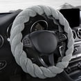 thumbnail image 1 of Soft Warm Universal Car Steering Wheel Cover, Non-Slip Winter Protector, Luxurious Comfortable Grip Decor, Easy to Install Fits 14-15 Inch Steering Wheels for Most Cars SUV, 1 of 9