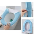 thumbnail image 1 of Soft Warmer Toilet Seat Cover, Fiber Cloth Pad, Modern Design, Snaps Fixed Stretchable Reusable, Easy Cleaning, Comfortable, Thick Absorbent, Washable, Home Bathroom Usage, 1 of 9