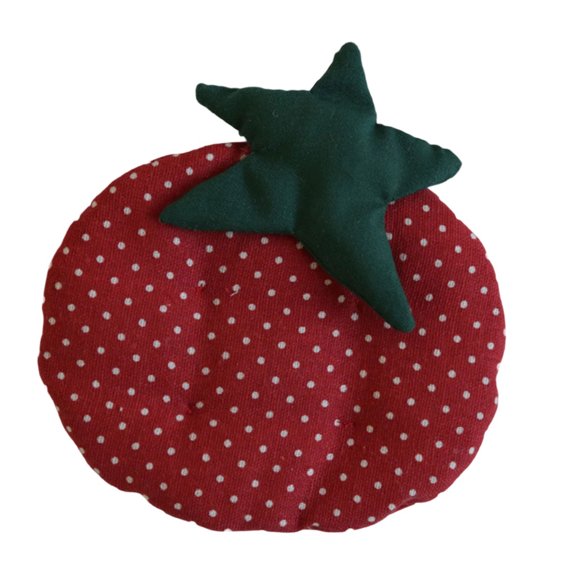 Soft Washable Tomato Coasters Desk top Protector For Hot Beverages Cup Placemat Dining Table Decorations