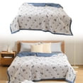 thumbnail image 1 of Soft Washed Cotton Kids Summer Quilt, Single Size Lightweight Conditioner Blanket, Washable Thin Bedspread for Baby Nap, 1 Piece, 1 of 5
