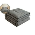 thumbnail image 1 of Soft Washed Microfiber Duvet Insert – Lightweight, All-Season Comforter, Breathable, Machine Washable, Gray(78.7"x90.6"), 1 of 7
