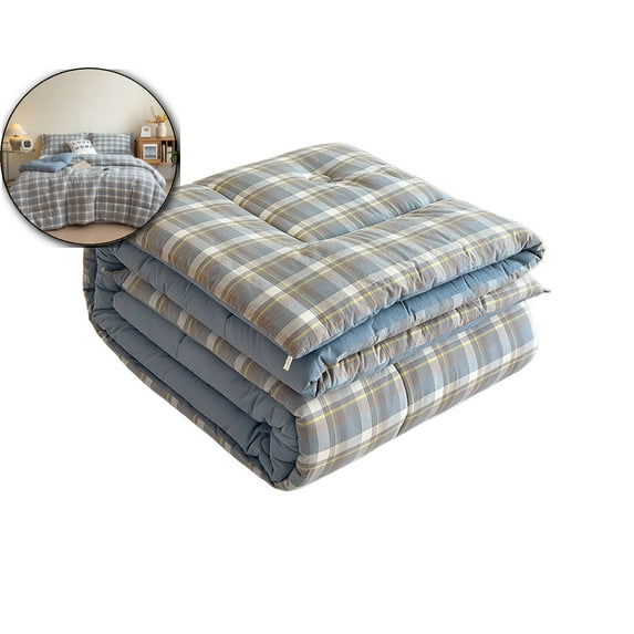 Soft Washed Microfiber Duvet Insert – Lightweight, All-Season Comforter, Breathable, Machine Washable, Gray(78.7"x90.6")