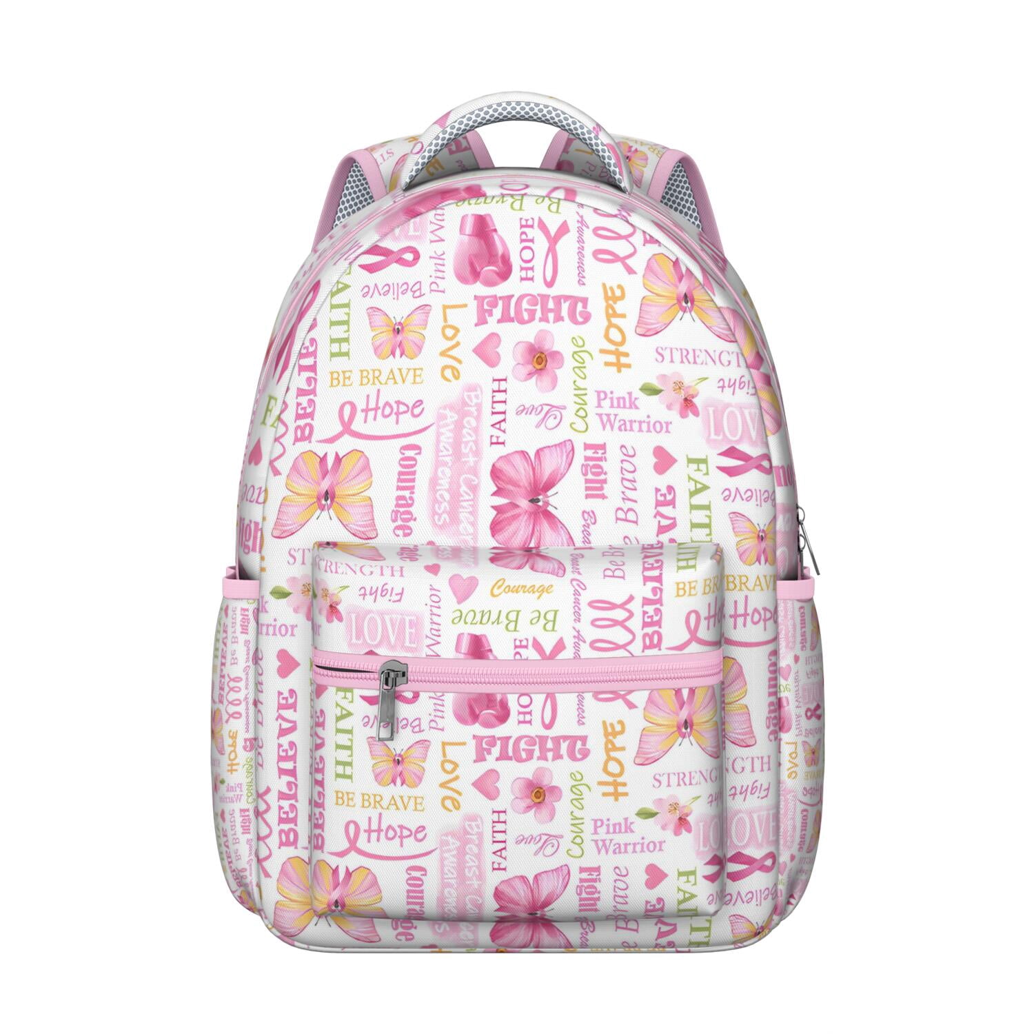 Soft Watercolor Butterfly Backpack - Ergonomic Student Backpack with Adjustable Shoulder Straps, Lightweight & Durable for Daily Use